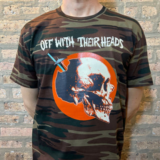 Off With Their Heads "Tiki Skull" Camo Tee Shirt