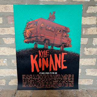 Kyle Kinane "It's The Job" Limited Hand Screened Tour Poster