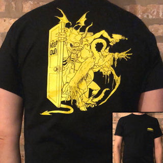Boogie Monster Podcast "Keep Out" Pocket Tee Shirt