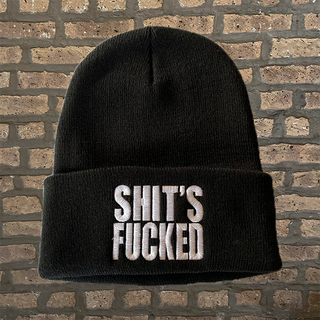 The Copyrights "Shits Fucked" Black Beanie
