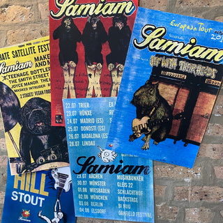 Samiam & Off With Their Heads "October 2011 European Tour" Screen Printed Poster