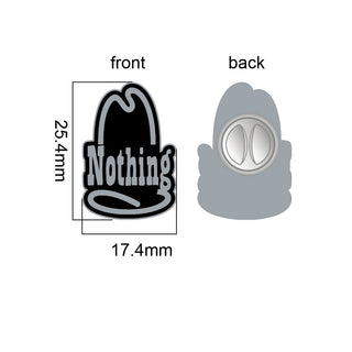 @NihilistArbys "Nothing" Enamel Pin