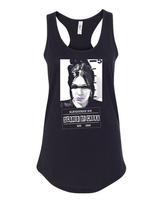 Scared of Chaka "Mugshot" Ladies Tank