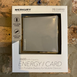 Merkury Innovations Energy Card Slim Portable Battery / Charger for Mobile Devices