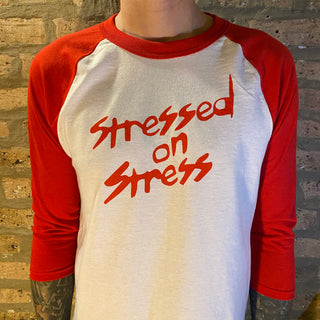 "Stressed On Stress" 3/4 Sleeve Baseball Tee Shirt