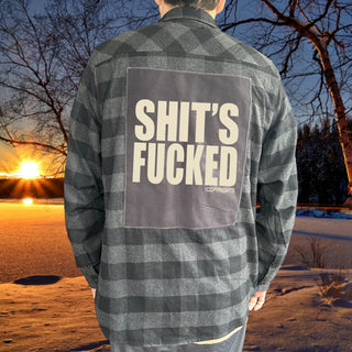 The Copyrights "Sh*t's F*uc@d" Patch Flannel