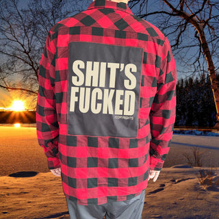 The Copyrights "Sh*t's F*uc@d" Patch Flannel