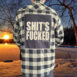 The Copyrights "Sh*t's F*uc@d" Patch Flannel