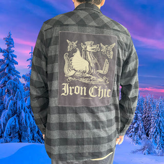 Iron Chic "War Machine" Patch Flannel