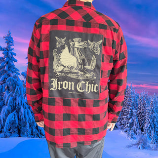 Iron Chic "War Machine" Patch Flannel