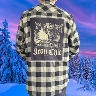 Iron Chic "War Machine" Patch Flannel