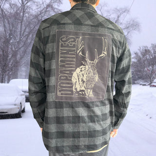 The Dopamines "Jackalope" Patch Flannel