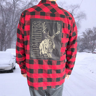 The Dopamines "Jackalope" Patch Flannel