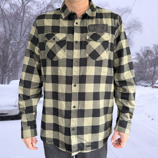 The Dopamines "Skully" Patch Flannel