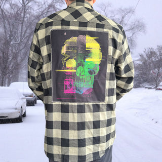 The Dopamines "Skully" Patch Flannel