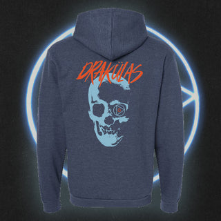 Drakulas "Midnight Skully" Full Zip Hoodie