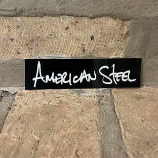 American Steel "Handwriting" Sticker