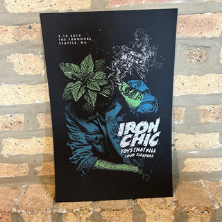 Iron Chic / Toys That Kill / Loud Sleepers Limited Hand Screened Show Poster