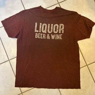Liquor Beer and Wine Tee Shirt