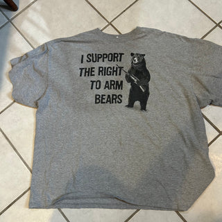 Right To Arm Bears Tee Shirt 2XL