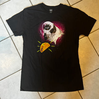 Taco Cat Tee Shirt (Size L)