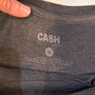 Johnny Cash Man In Black Tee Shirt (Size XL)