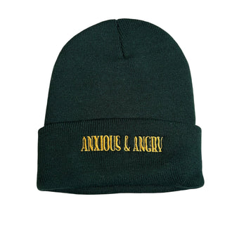 Anxious and Angry "Acid" Embroidered Beanies