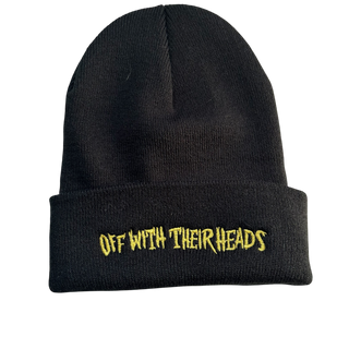 Off With Their Heads "Black N Gold" Beanie