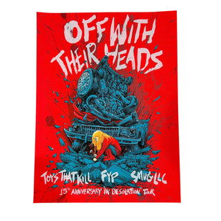 Off With Their Heads "In Desolation Tour"  Hand Screened Poster