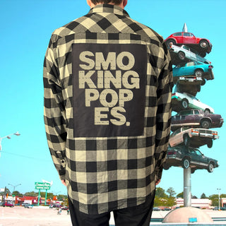 Smoking Popes "Stacked" Patch Flannel