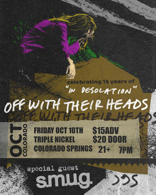 Off With Their Heads "In Desolation 2025" General Admission | Fri Oct 10th @ Triple Nickel | Colorado Springs, CO