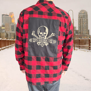 Triple Rock Social Club "Skull" Patch Flannel