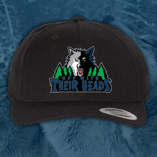 Off With Their Heads "Wolves" Embroidered Snap Back Hats