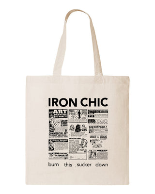 Iron Chic "Burn This Sucker Down" Tote Bag
