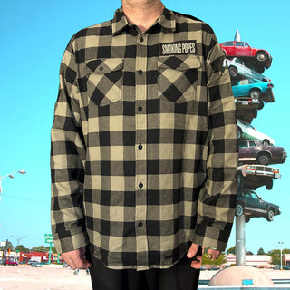 Smoking Popes "Stacked" Patch Flannel