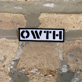 OWTH "Stencil" Embroidered Iron On Patch