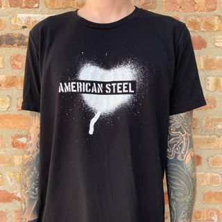 American Steel "Spray Paint Heart" Tee Shirt
