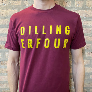 Dillinger Four "DILLING" Tee Shirt (Burgundy)