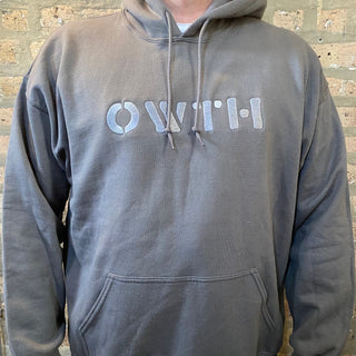 OWTH Embroidered Grey / Silver Pullover Hoodie