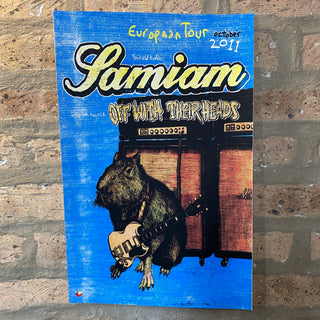 Samiam & Off With Their Heads "October 2011 European Tour" Screen Printed Poster